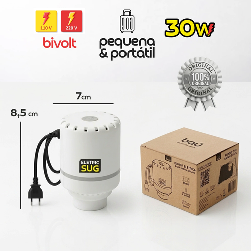 Bomba Elétrica de Sucção EletricSug (Bivolt) | Para Saco a Vácuo